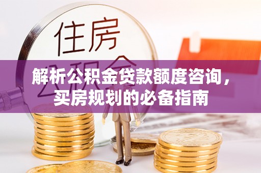 平遥解析公积金贷款额度咨询，买房规划的必备指南