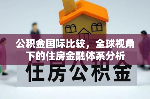 平遥公积金国际比较，全球视角下的住房金融体系分析